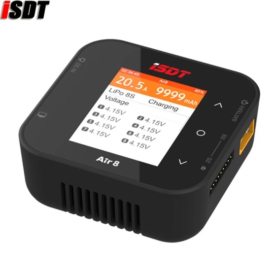 HOT ISDT Air 8 Smart Charger Support New BattAir Smart Battery/APP Connection/Support 1-8S Battery ULiHv 500W 20A for Rc Drone